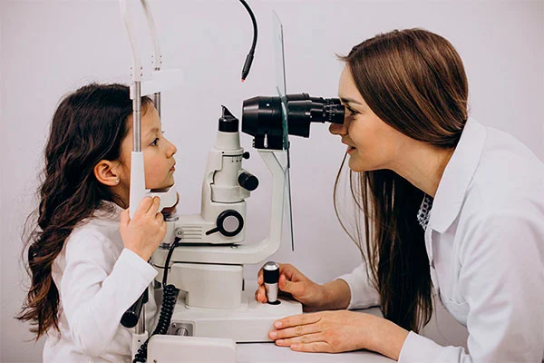 examen de ojos para niños