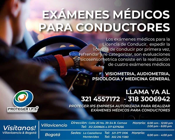 Examen médico ocupacional para conductores