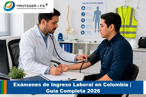 exámenes de ingreso laboral realizados en IPS de salud ocupacional en Colombia