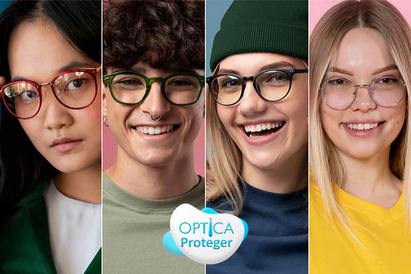 formas de caras opticas proteger