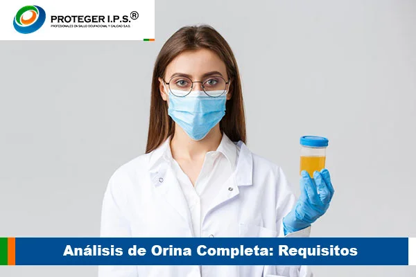 análisis de orina completa requisitos