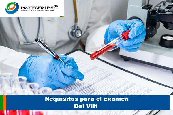 requisitos para el examen de vih