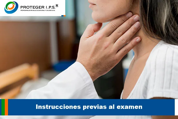 Instrucciones previas al examen
