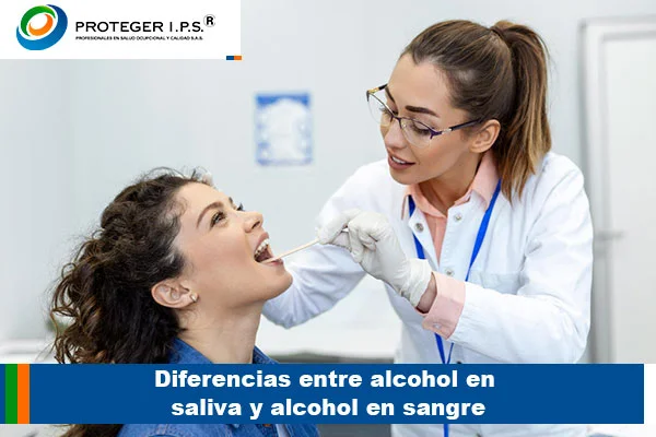 saliva y alcohol en sangre