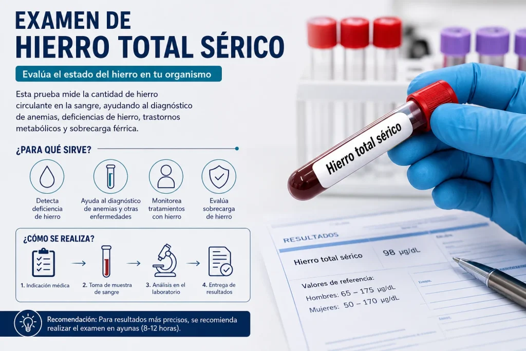 hierro total serico
