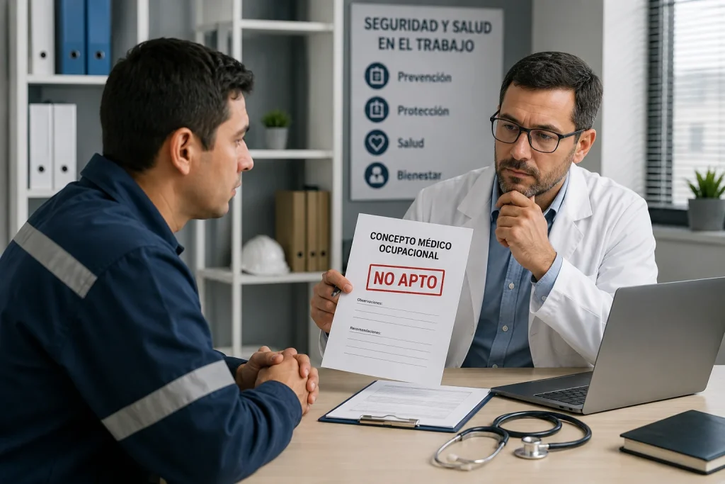 trabajador no apto