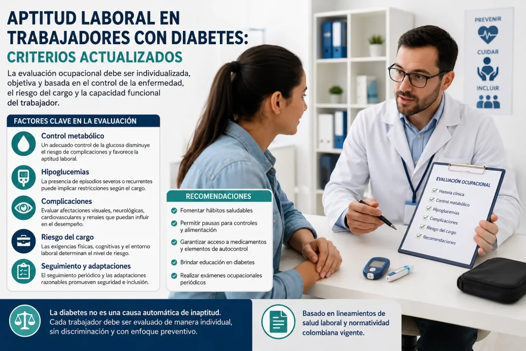 Aptitud laboral en trabajadores con diabetes