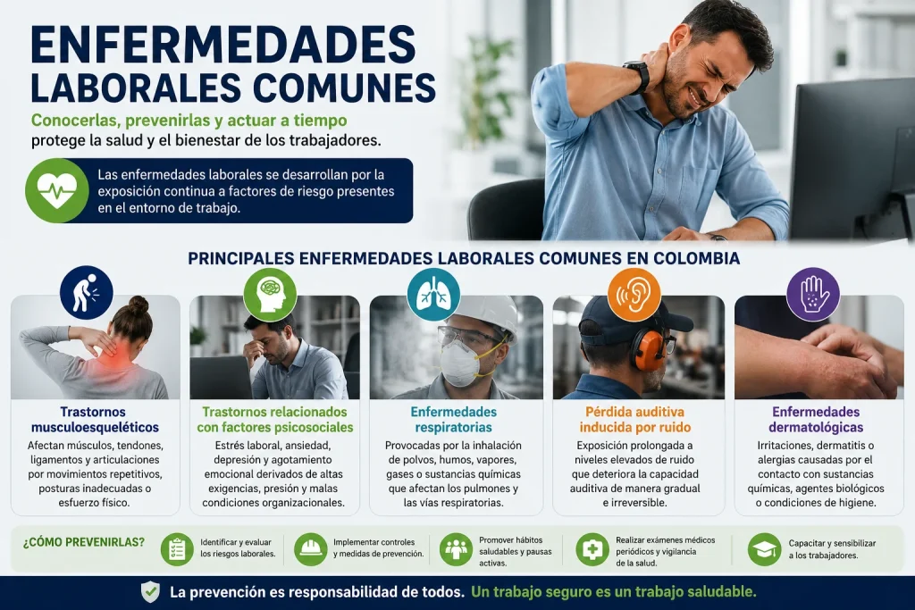 Enfermedades laborales comunes