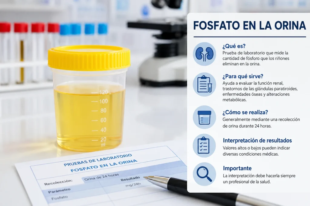 prueba de fosfato en la orina