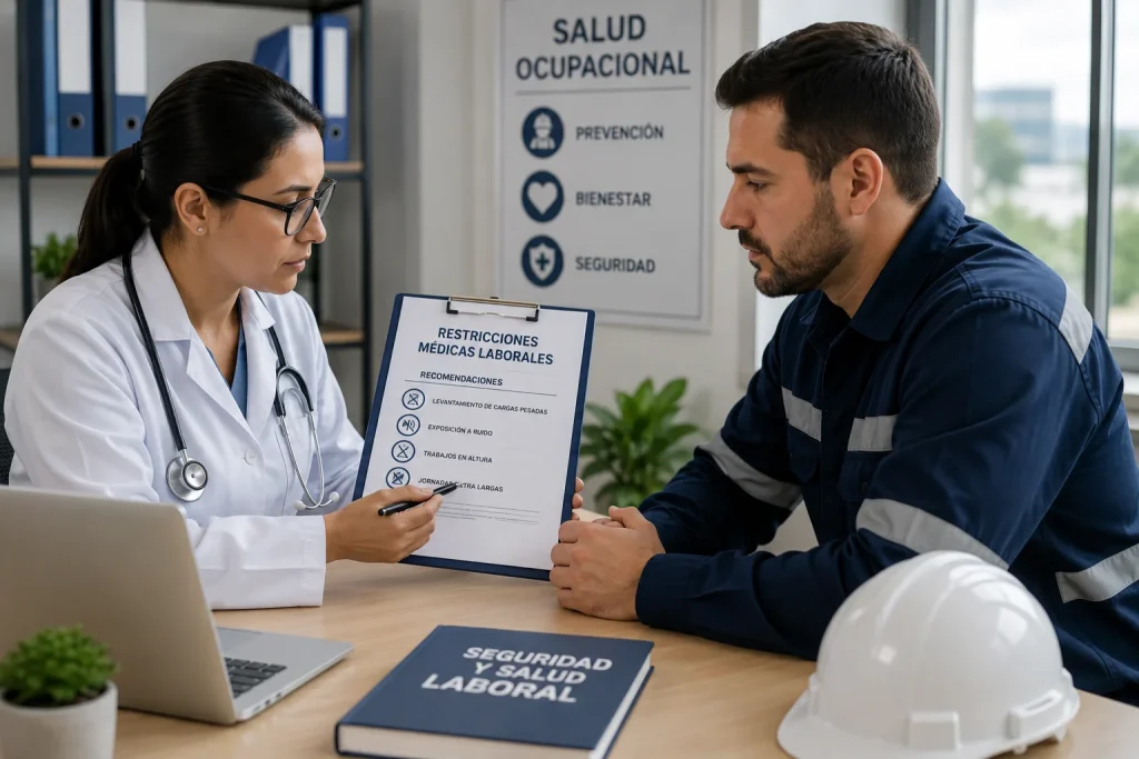 Restricciones médicas laborales y salud ocupacional en Colombia