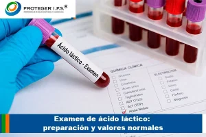 examen acido lactico