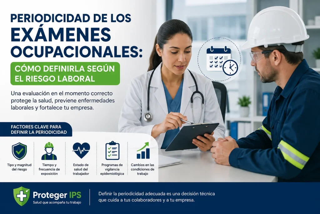 periodicidad de los exámenes ocupacionales