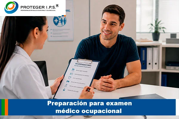 preparación para examen médico ocupacional