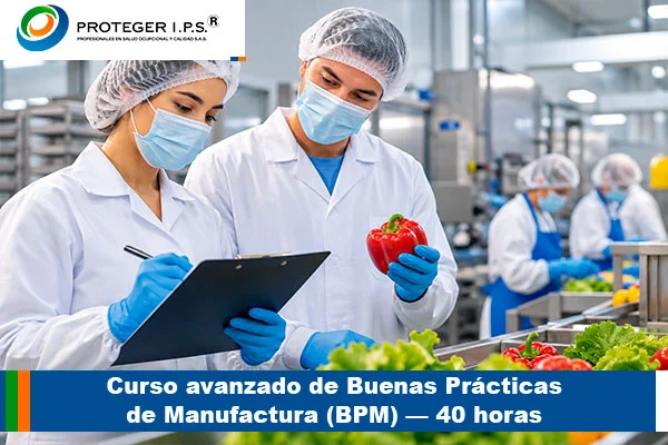Curso avanzado de Buenas Prácticas de Manufactura (BPM) — 40 horas
