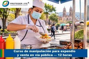 Curso de manipulación para expendio y venta en vía pública — 12 horas