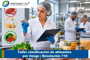Taller clasificación de alimentos por riesgo | Resolución 719