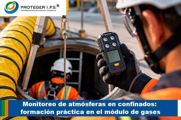 Monitoreo de atmósferas en confinados (módulo de gases)