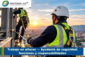 Trabajo en alturas — Ayudante de seguridad